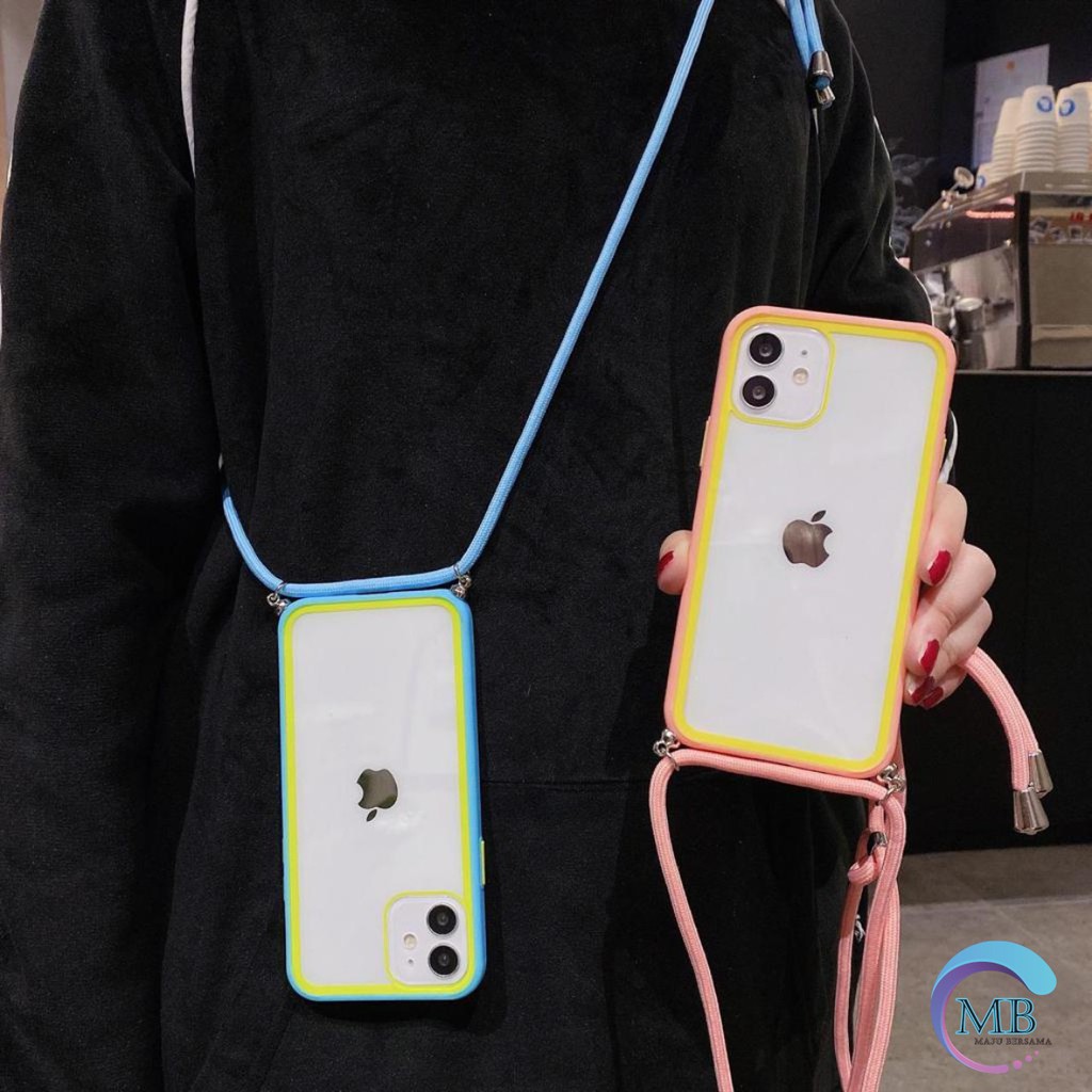 SOFTCASE SLINGCASE LANYARD TALI AURORA IPHONE 6G 7+ 7G 6S 8 6G+ 6S+ 7G+ 8G+ X XR XS MAX MB775
