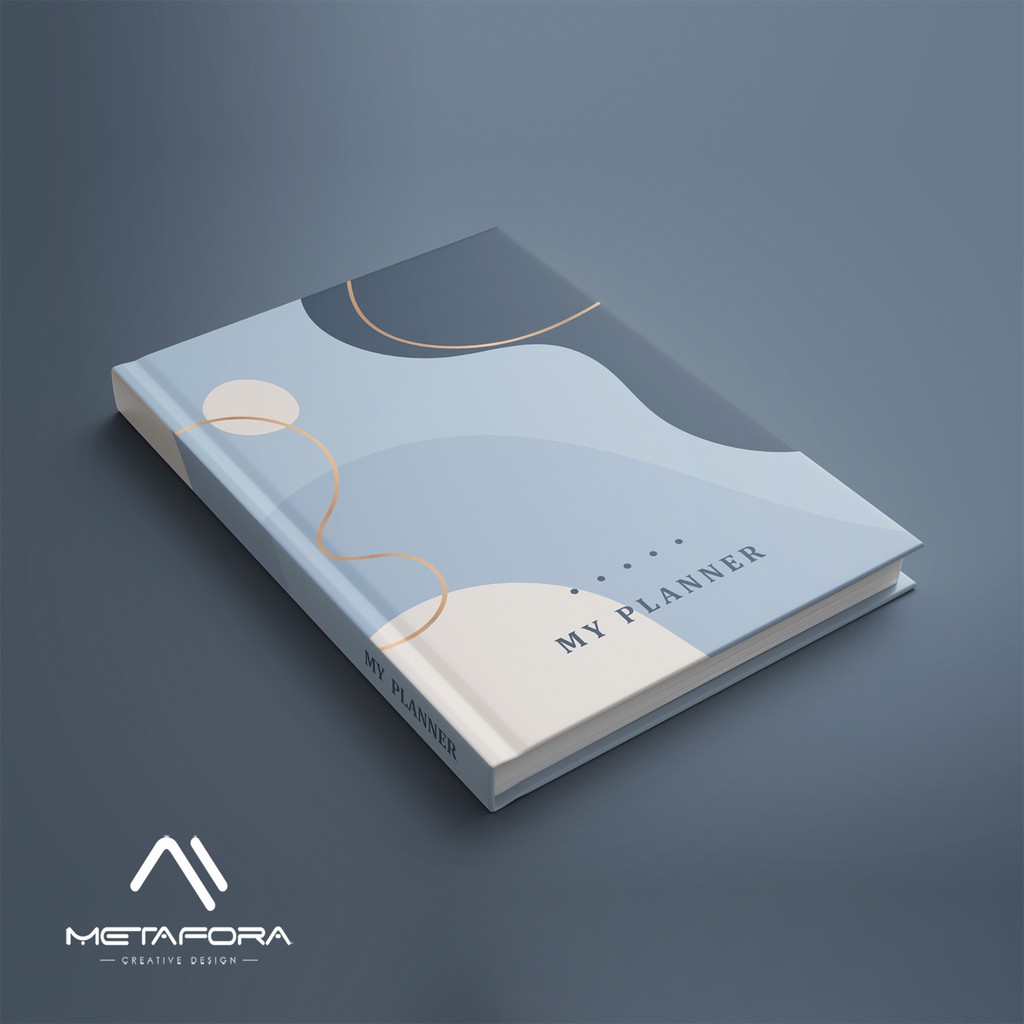 

Notebook custom A5 abstrack cover versi 1