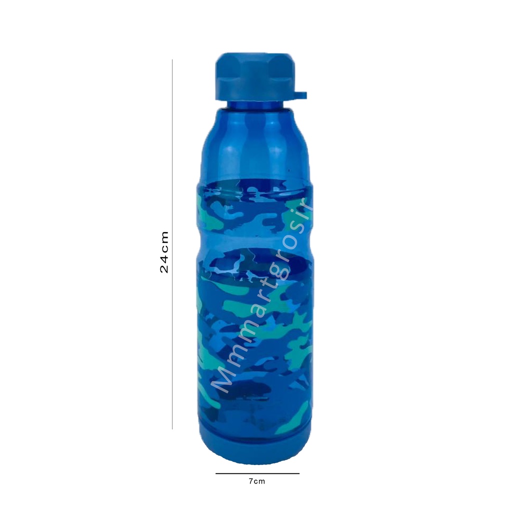 Botol Minum / Botol Minum Plastik / Motif Army Biru MM-154-2 / 700 ml