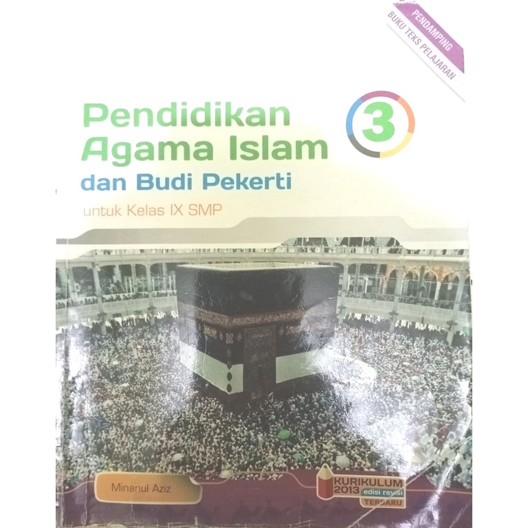 Buku Pelajaran Pendidikan Agama Islam PAI kelas 9 atau 3 SMP Penerbit Platinum, Minanul Aziz (Tiga S