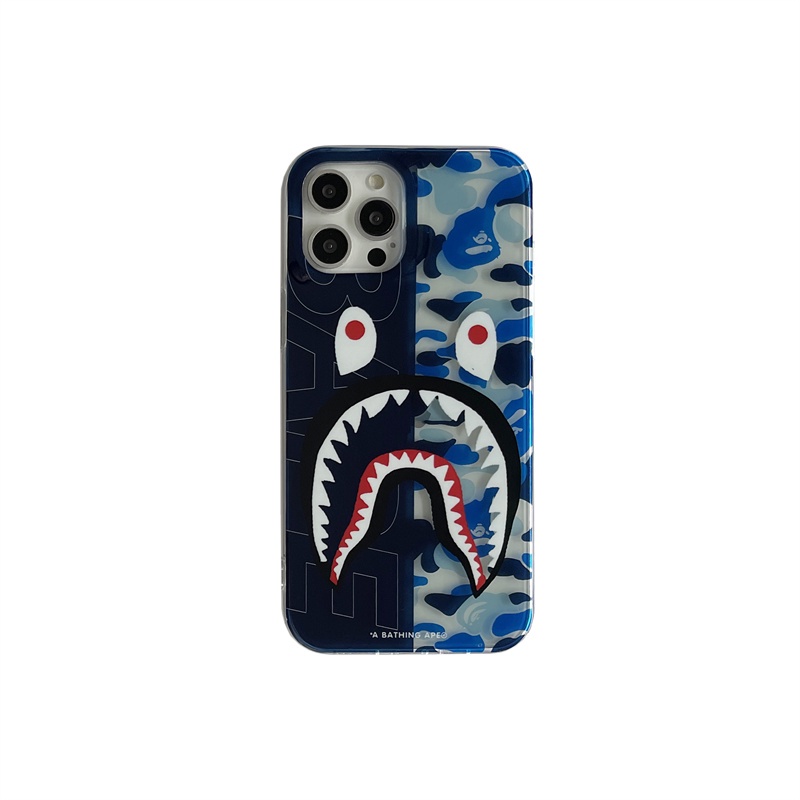 Hard case tpu shockproof Anti Jatuh Motif Hiu Untuk Iphone 11 12 13pro 11PROMAX