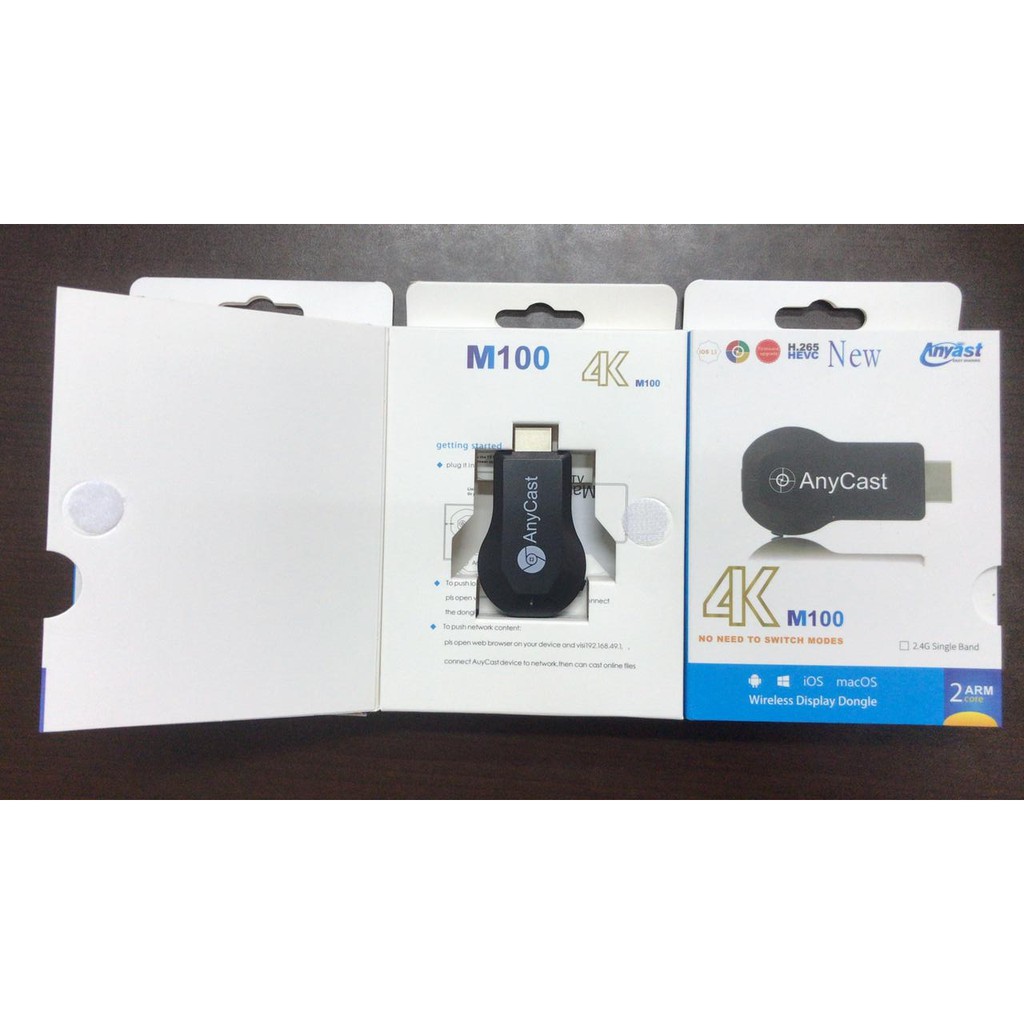 Anycast M100 4K HD Wifi Display TV Dongle Wireless HDMI Dongle Anycast