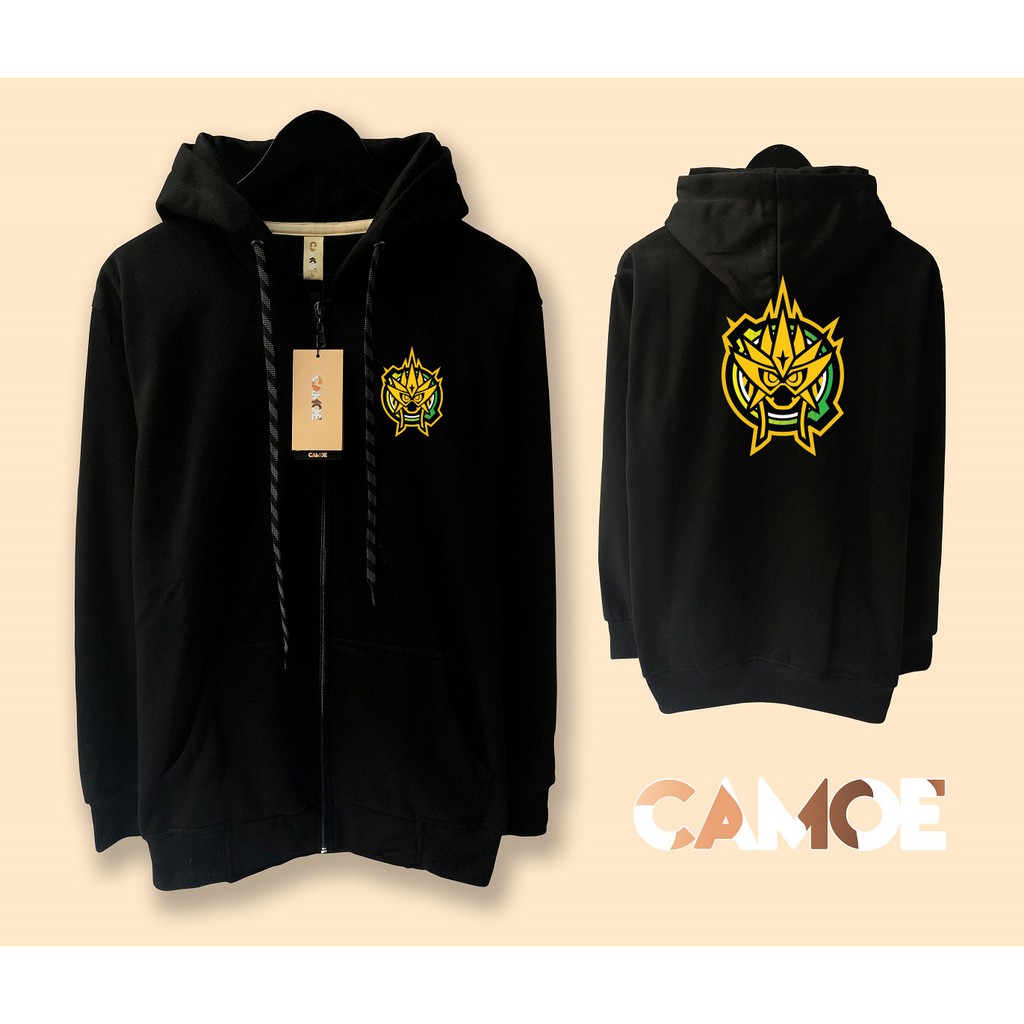 jaket hoodie zipper kamen rider ex aid muteki gamer