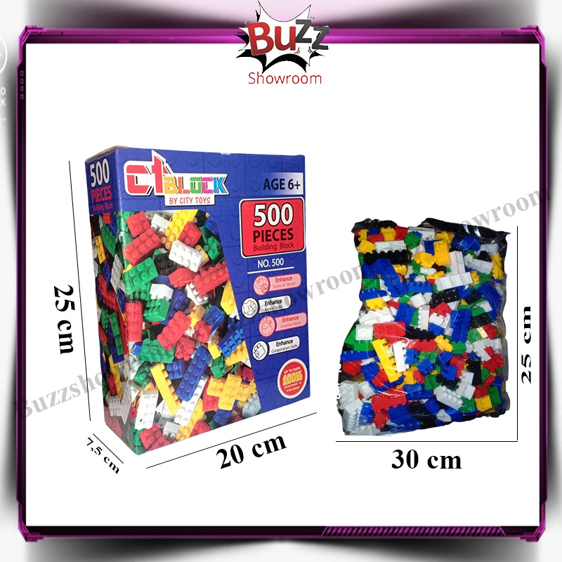 Building Blocks 500pcs Mainan Bricks Block Blok Classic Brick