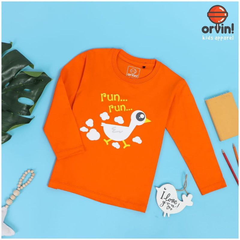 Kaos Tangan Panjang Orvin Kids