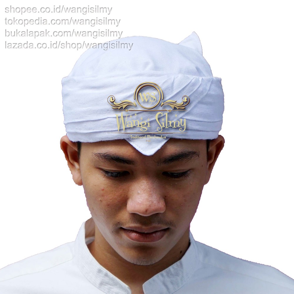 Blangkon Iket Bendo Udeng Topi Tradisional Khas Adat Sunda Candra Sumirat Jaya Prakosa