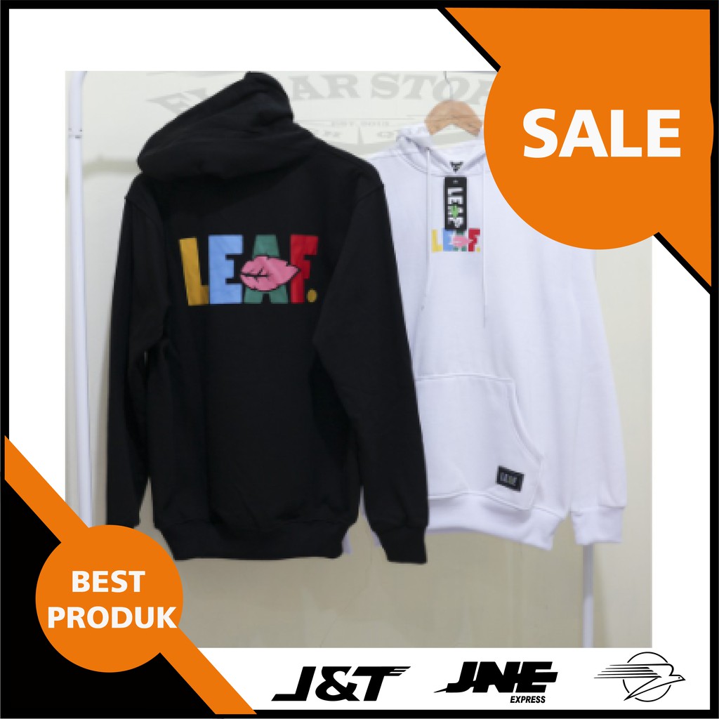 Jaket hoodie jumper leaf cowok cewek premium full tag