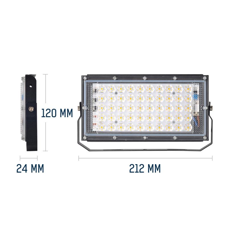 LAMPU SOROT / TEMBAK LED SLIM 50 WATT / 50W / SLIM LED FLOODLIGHT50 WATT AC 220V