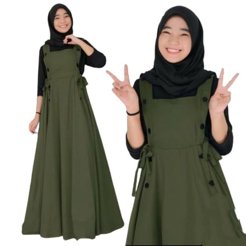 Gamis anak perempuan/gamis rompi/pakaian anak perempuan terbaru2022