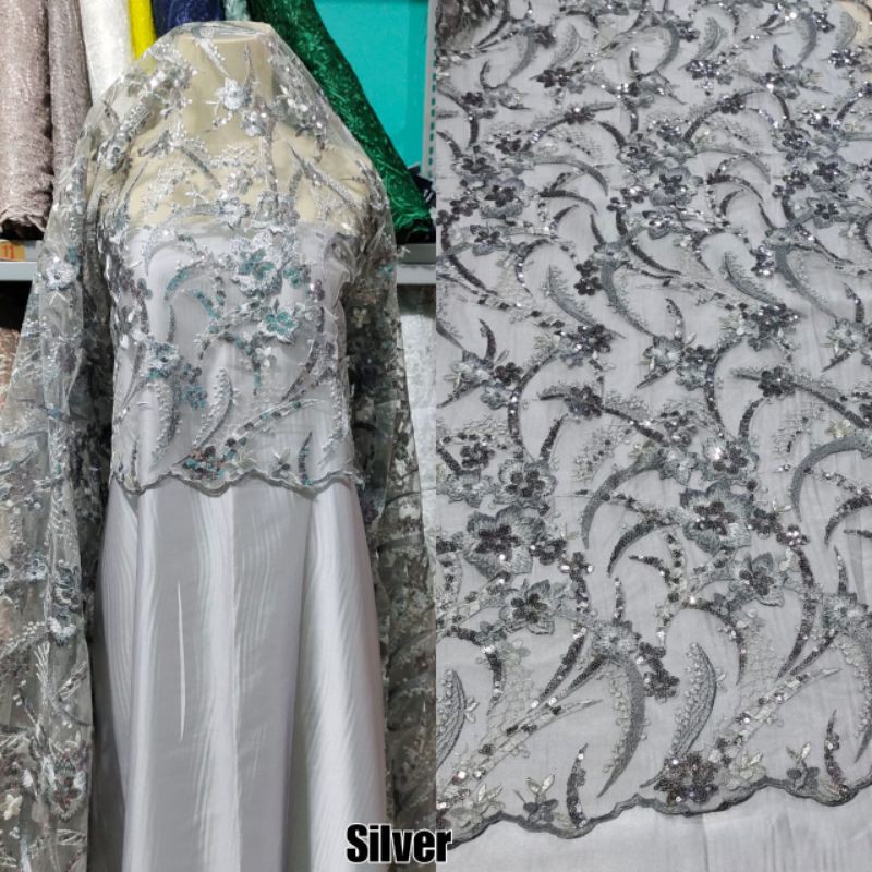 Brokat Tile Payet Sequinn,bahan,brokat Tile,toko bahan Tile murah,kain tile modern,toko kain murah