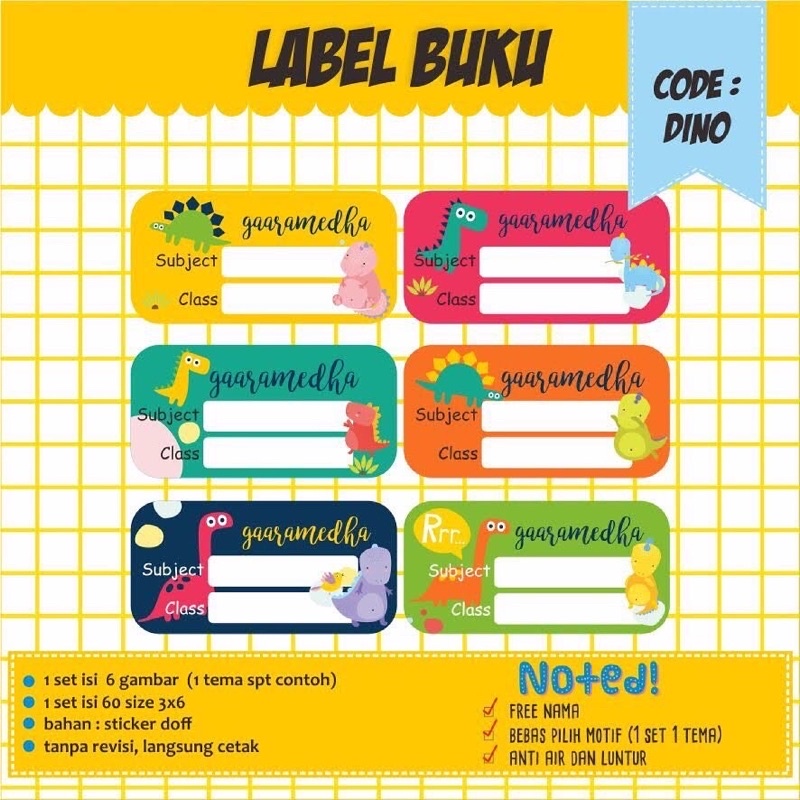 

Sticker buku