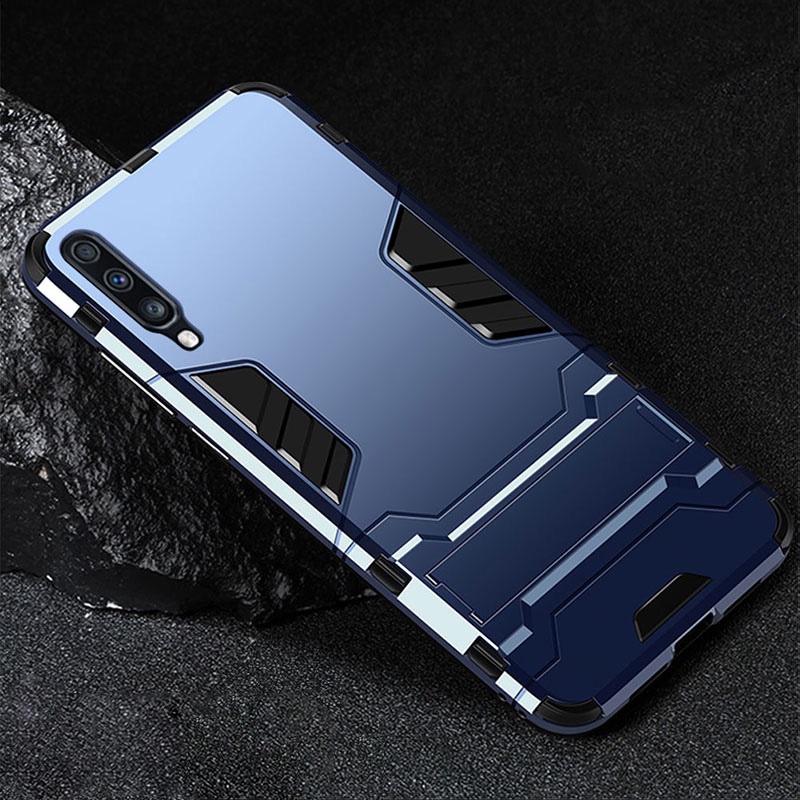 Casing Hard Case Armor Robot Bahan PC + Silikon Anti Knock Untuk Samsung Galaxy A70