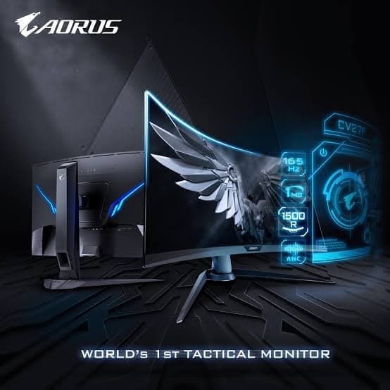 GIGABYTE AORUS CV27F RGB Gaming Monitor - Full HD 165Hz 1ms - HDR