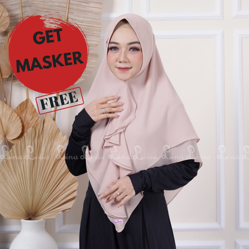 LINALIVIA HIJAB INSTANT TERLARIS JILBAB REBUTAN KHIMAR FARISSA