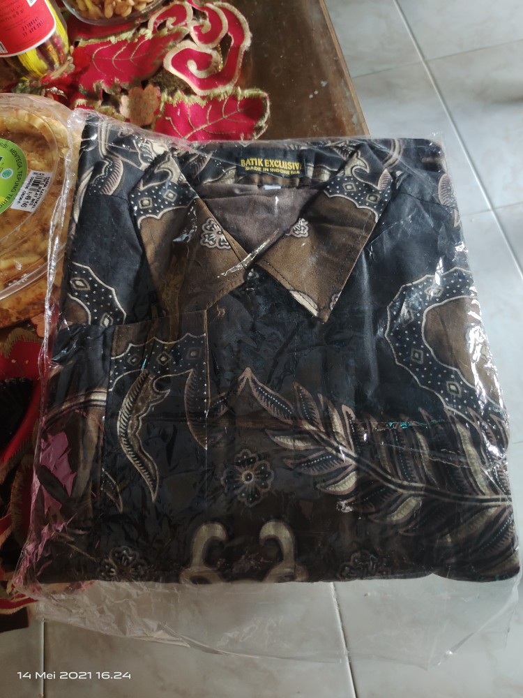 Kemeja Batik Prabu Bahan Katun Baturaden Reguler Fit A589