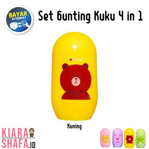 Kiarashafa - Gunting Kuku Bayi Set 4 in 1 - Baby Nail Clipper Set 4 in 1