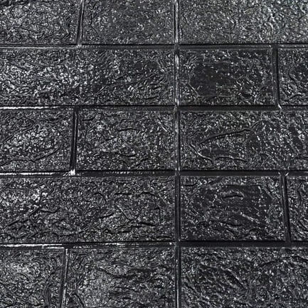 ☀ INDOLAND ☀ Wallpaper Dinding Foam 3D / Stiker Wallpaper Dinding Mini Dekorasi / Wallpaper 3D R461-HITAM