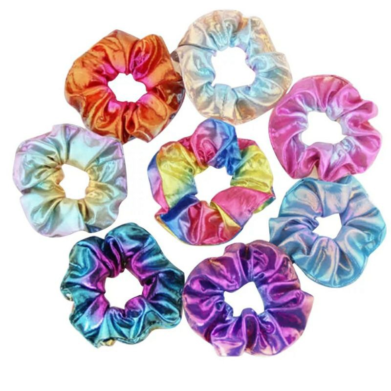 

SCRUNCHIES SATIN WARNA METALIK