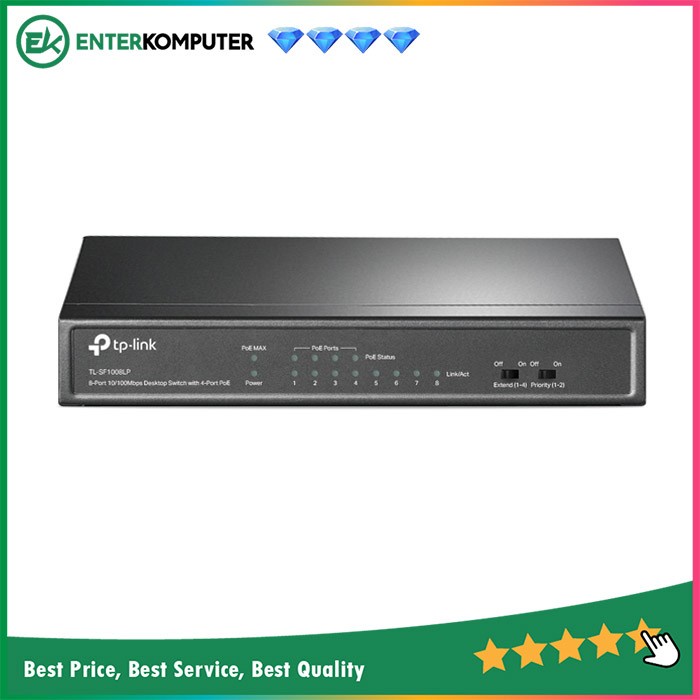 TP - Link Switch 8 Port 10/100 - TL-SF1008LP