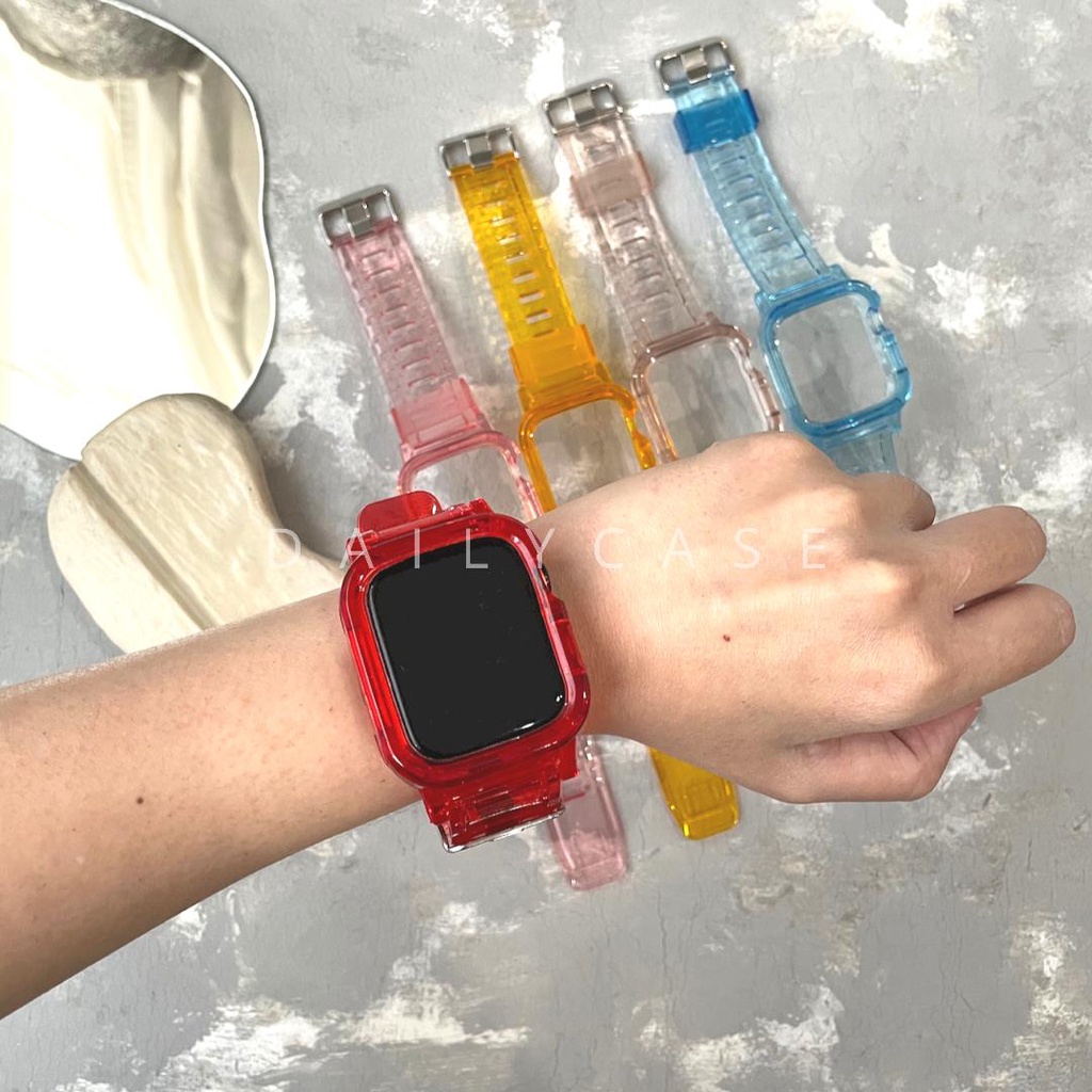 GLACIER STRAP IWATCH APPLE STRAP TRANSPARAN COLOUR VOL. 2  HOT PRODUCT 