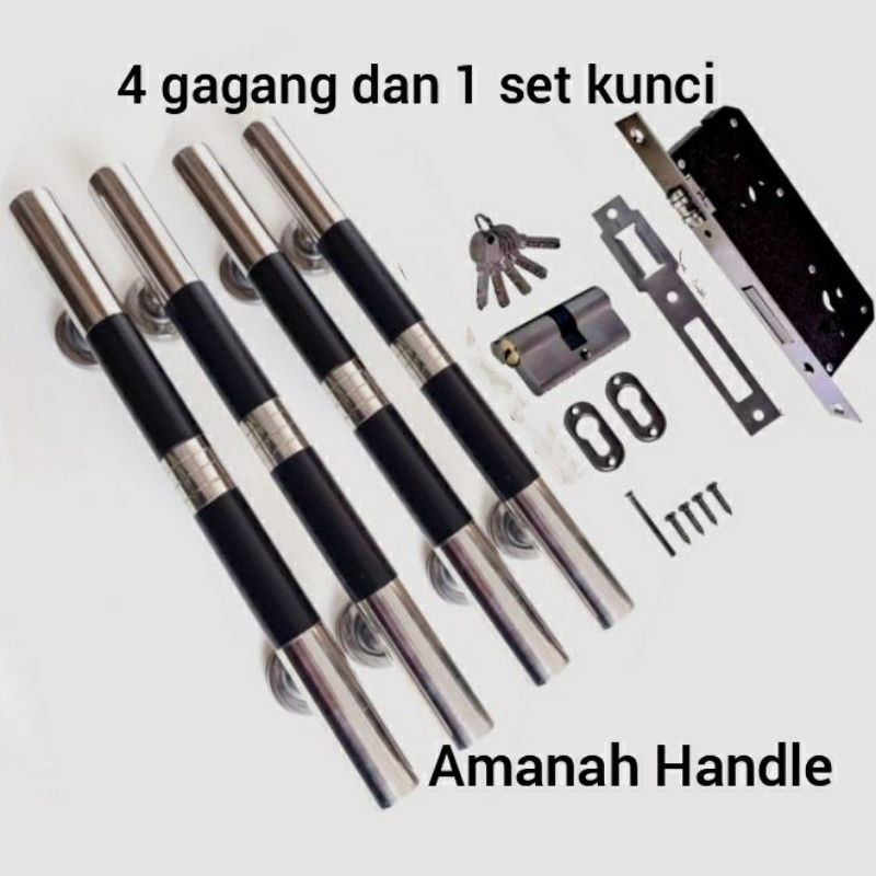 Tarikan pintu rumah 1 set 33cm - Pegangan pintu rumah stainless suling