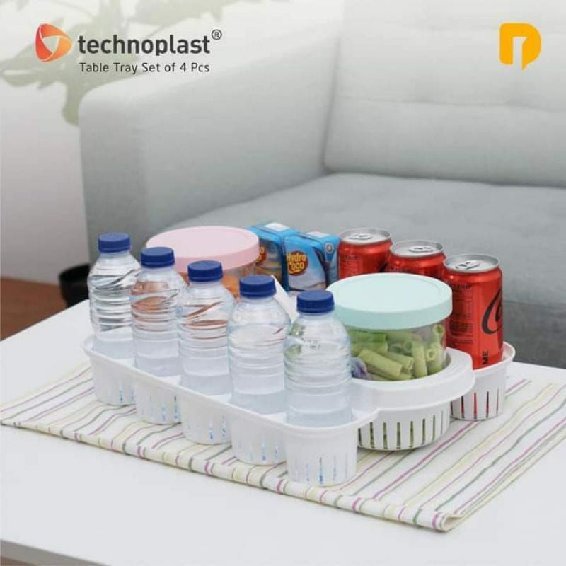 Jual Wadah Aqua Gelas Technoplast Table Tray Nampan Meja Multifungsi Shopee Indonesia 3337