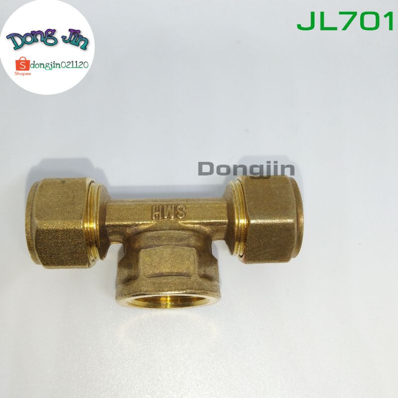 TEE Drat Dalam /Sambungan Pipa nepel  air panas ukuran 1/2 inch JL701