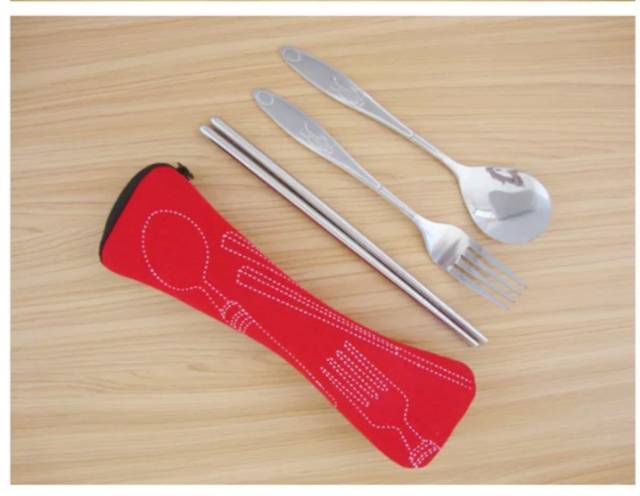 Sendok Garpu Sumpit Set Stainless Korean Style Murah