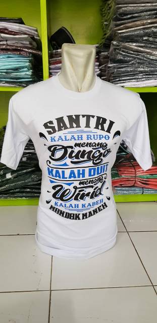 [COD] Kaos santri (santri kalah rupo menang dungo) Terlaris