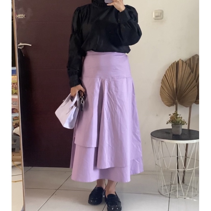 POPLIN SKIRT / ROK LAYER / ROK KOREA