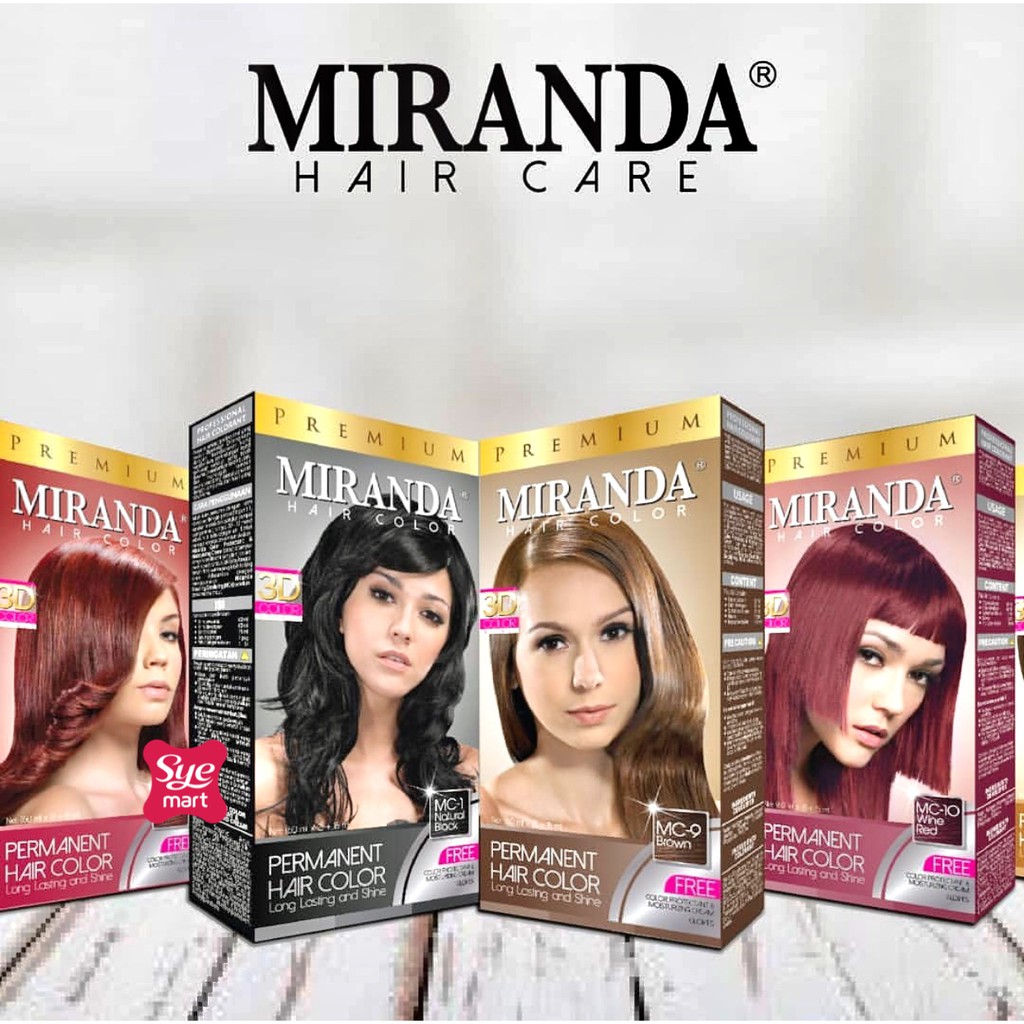 BPOM Miranda  Hair Color Cat  Pewarna Rambut  Miranda  