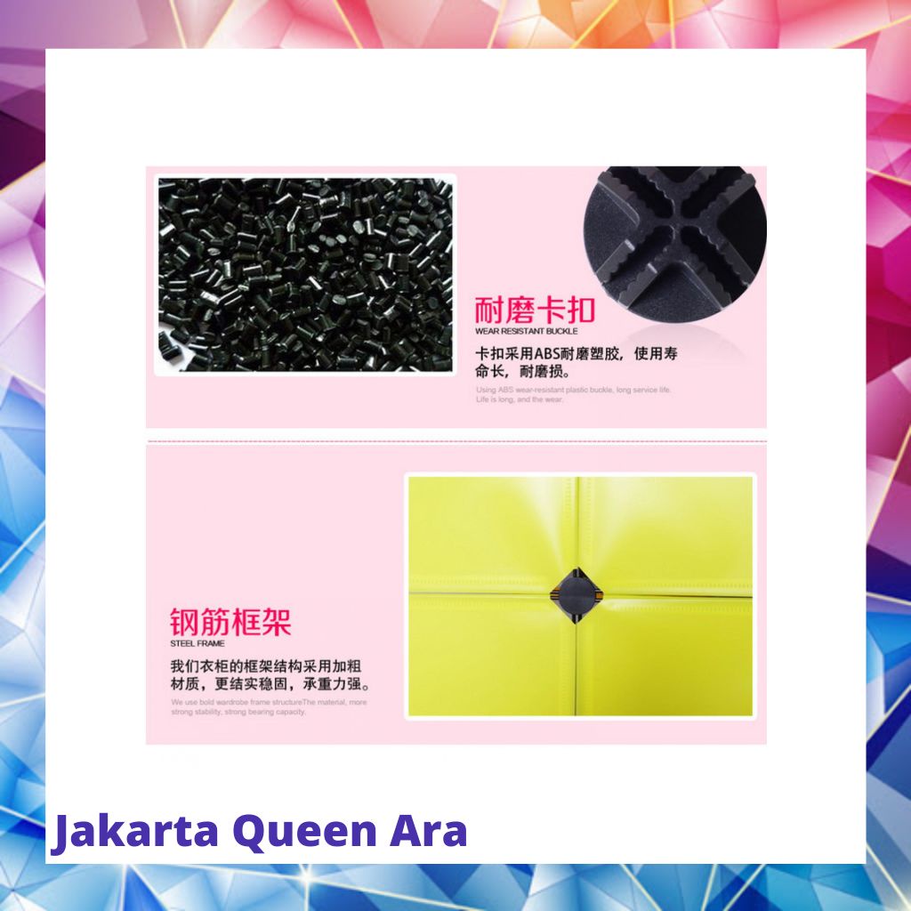 Lemari Baju Plastik DIY 3 Pint