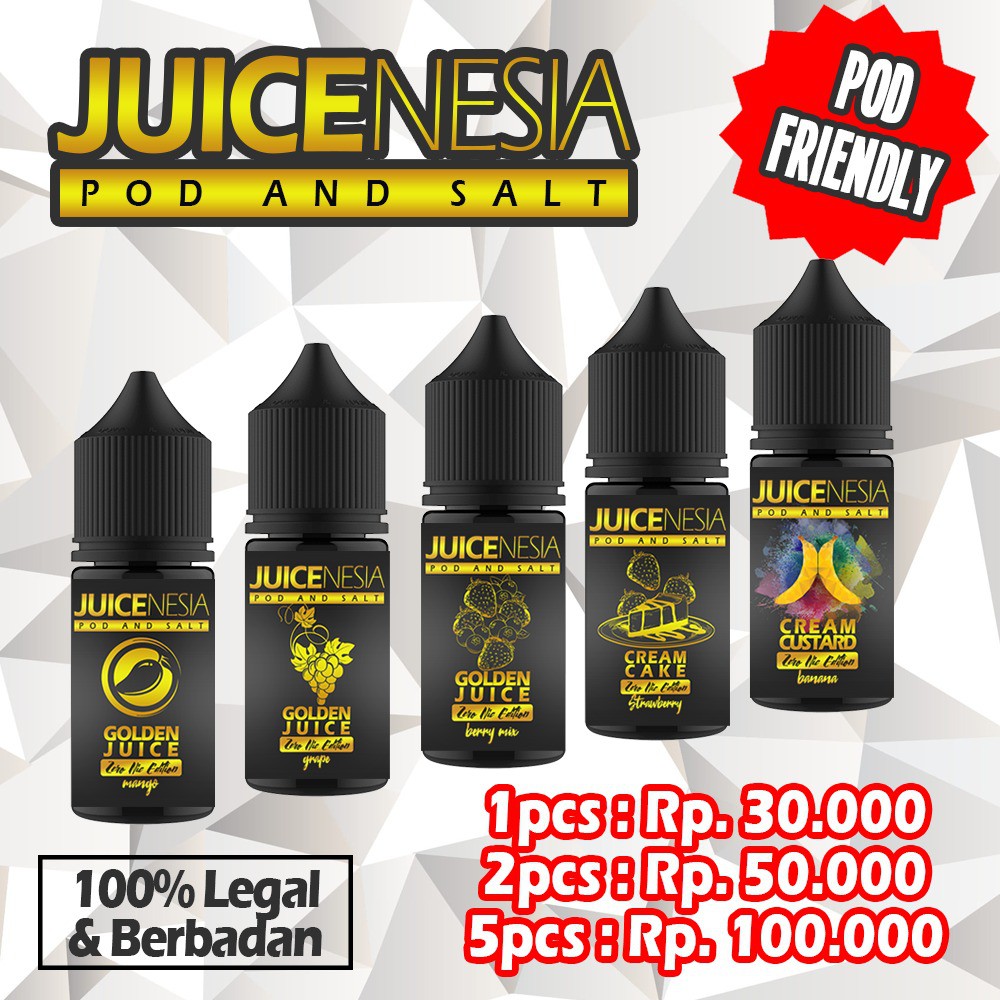 Liquid Khusus Pod Juicenesia 30ml Terlaris Murah Mantap