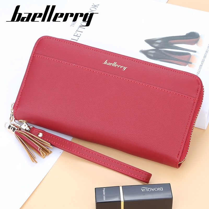 BAELLERRY N5525 Dompet Wanita Panjang Bahan Kulit PU Leather Premium WATCHKITE WKOS