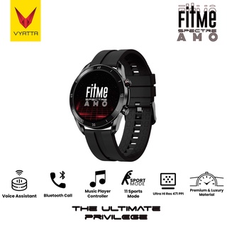 VYATTA Fitme Spectre AMO Smartwartch 46mm,Full Round AMOLED Display,Bluetooth Phone Call,IPX7,11 Sports Mode