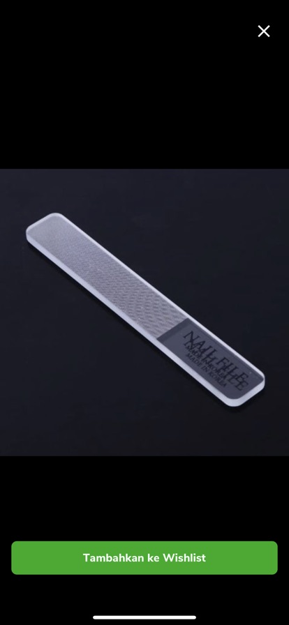 Nano nail file shiner shinner glass nail / pengkilap pengilap kuku kaca nailart