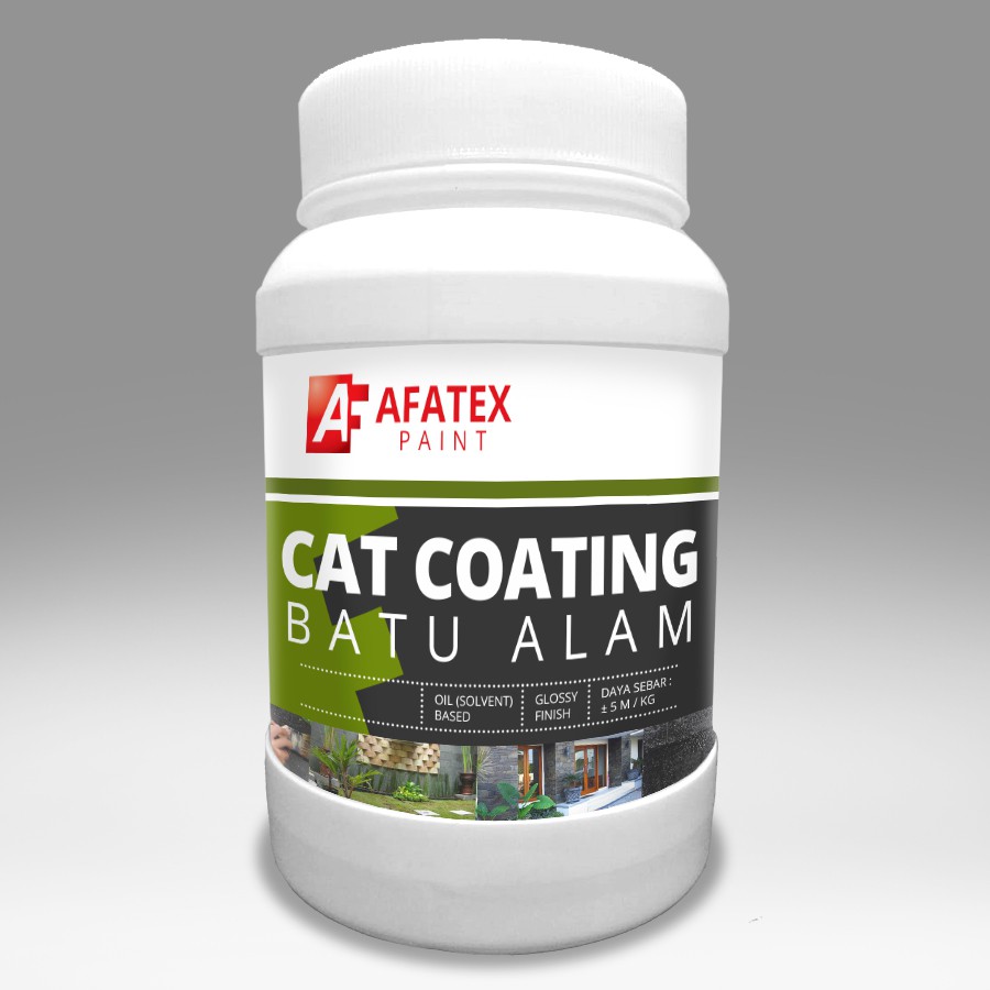 Jual Cat Coating Batu Alam (Stone Coating) Afatex - Tampilan Glossy-1