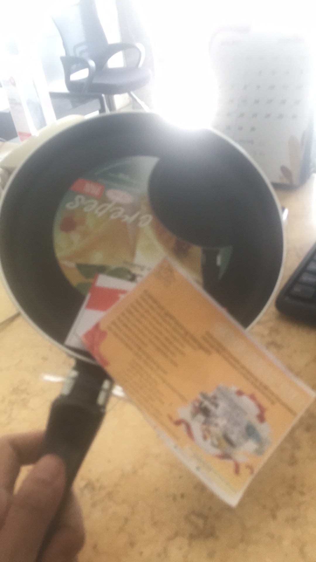 Wajan Teflon 20cm / Wajan Gagang / Crepes Pan / Crepes Maker Makcook