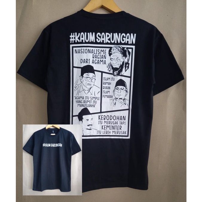 KAOS DISTRO KAUM SARUNGAN WARNA HITAM