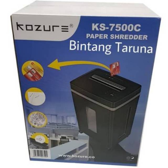 Paper shredder Kozure KS-7500C Mesin penghancur kertas Kozure KS7500C Garansi Resmi 1 Tahun