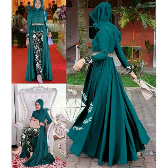 SET CELANA MAFAZA, BATIK BALOTELI, GAMIS HIJAB MUSLIM, DRESS