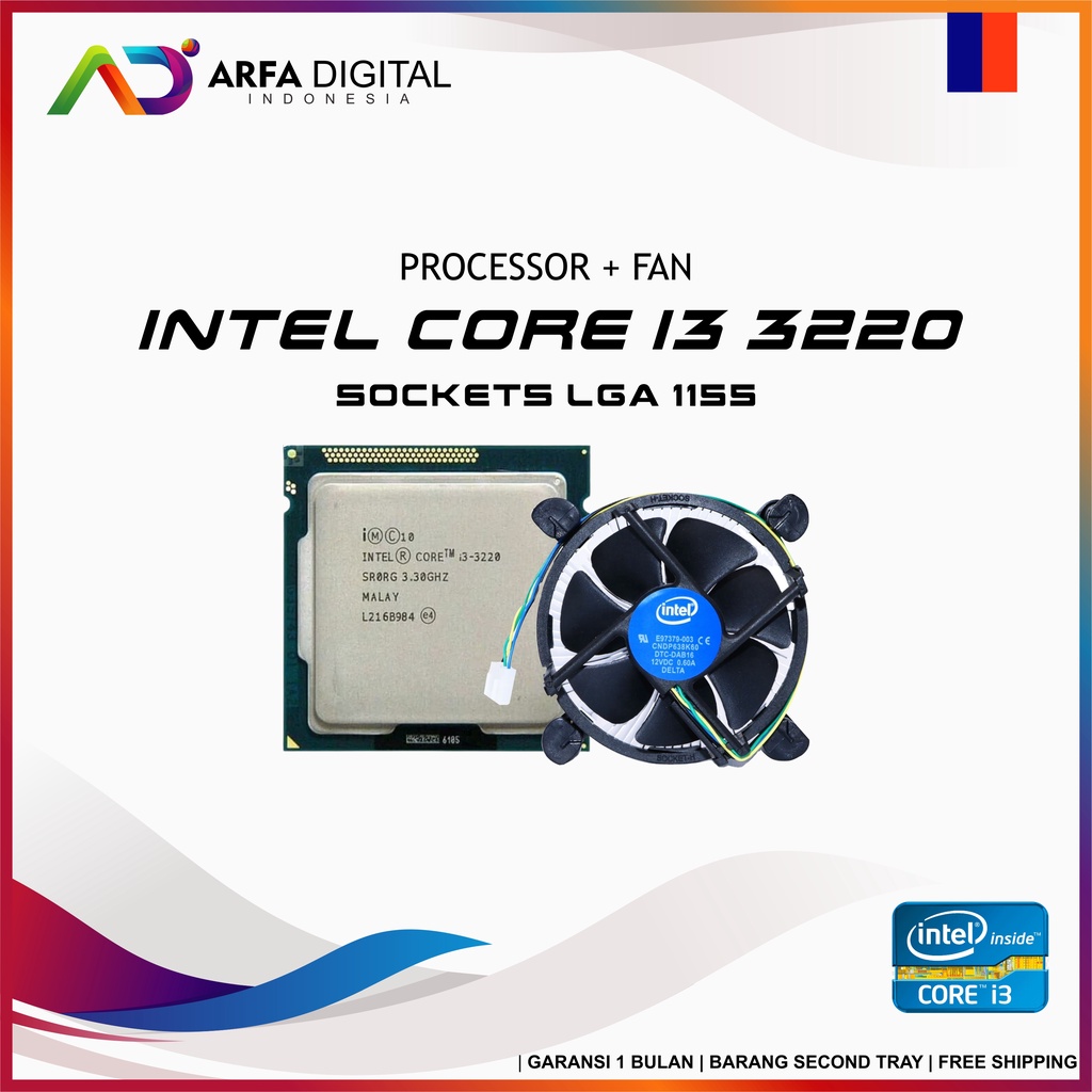 Processor Intel Core i3-3220 3.3Ghz Chace 3MB [Tray] Socket LGA 1155