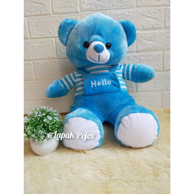 Boneka Bear Baju Hello Lucu