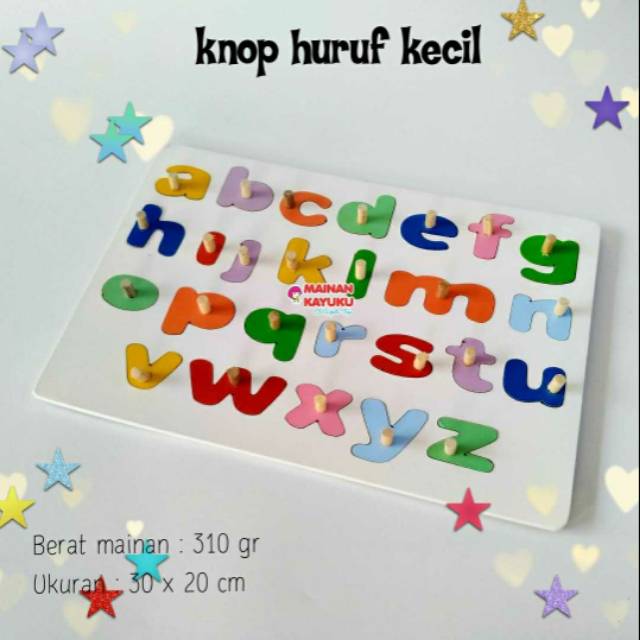 knop huruf kecil (agdia toys)