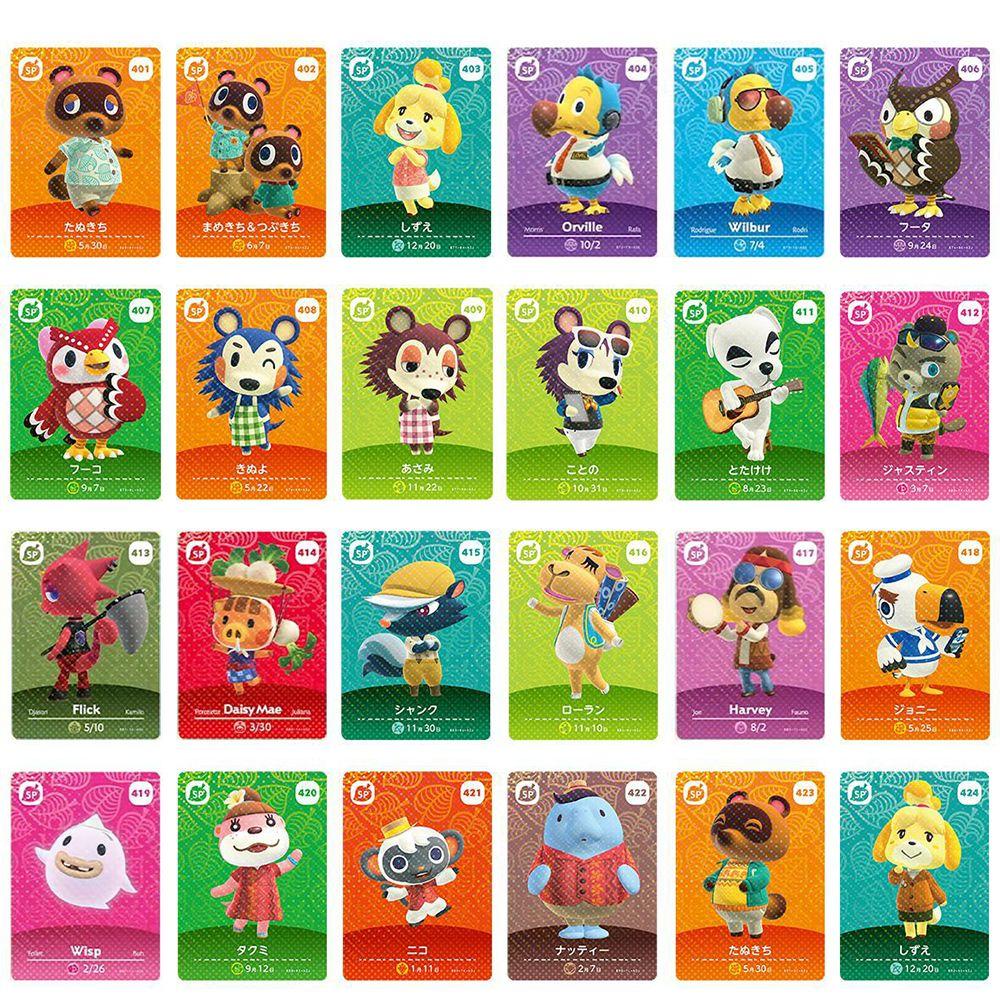 Preva Amiibo 1-24 Dari LIST NEW HORIZONS 401-448 425-448 Kartu Undangan Penduduk Desa Kecil