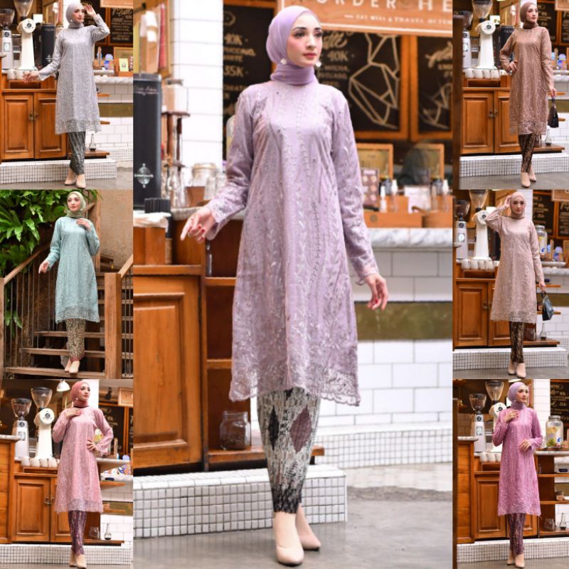 KEBAYA ORIGINAL//KEBAYA MODERN//TUNIK TILLE PREMIUM//BAJU PESTA//BAJU WISUDA//KEBAYA MODERN//Kode Nasyef