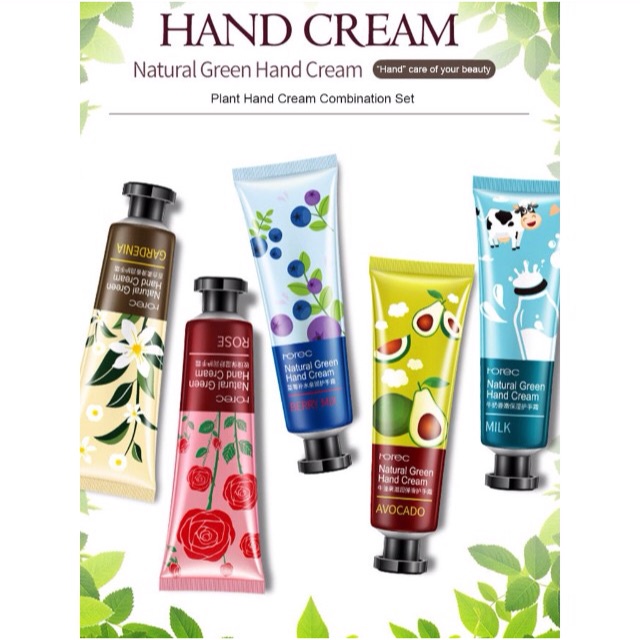 Rorec Hand Cream Natural Green / Krim Tangan  ORIGINAL