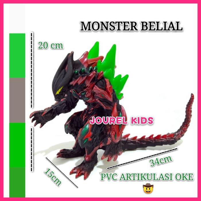 Unik Action Figure Ultraman Zero Kaiju Monster Belial Galaxy Beria Mainan Murah