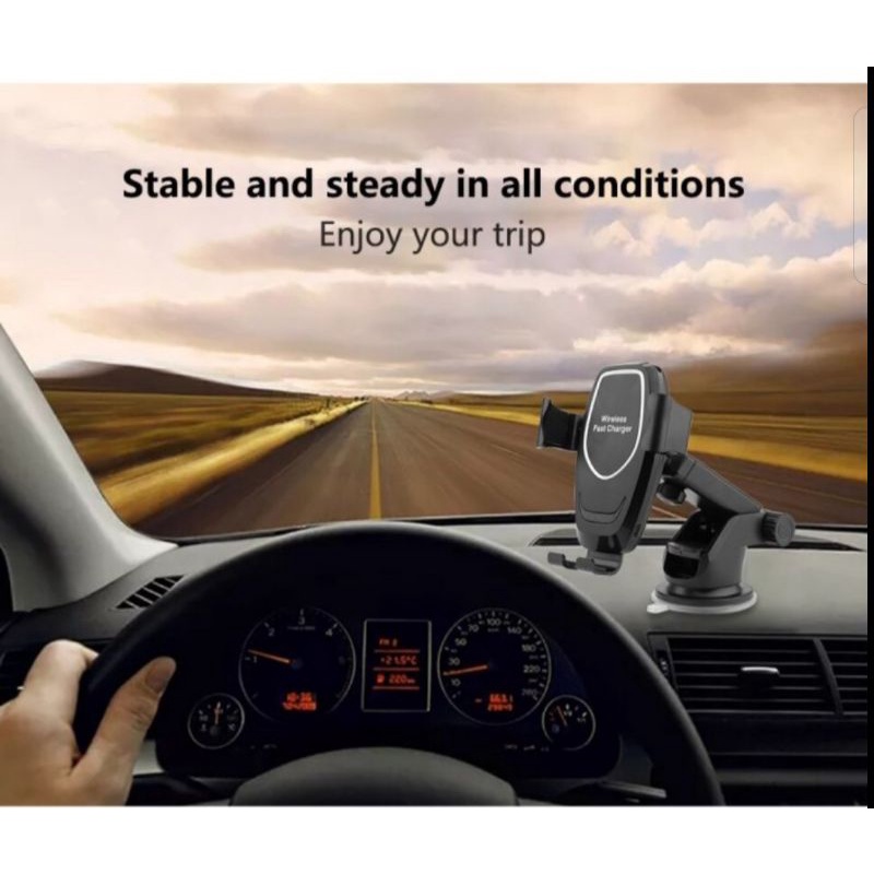 Car holder Handphone wireless fast charger K80 universal