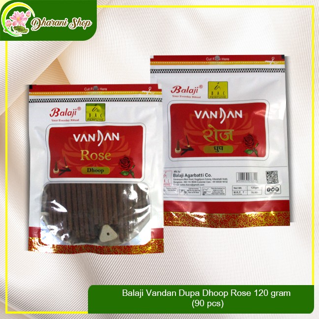 Balaji Vandan Dupa Dhoop rose 120 gram (90 pcs)